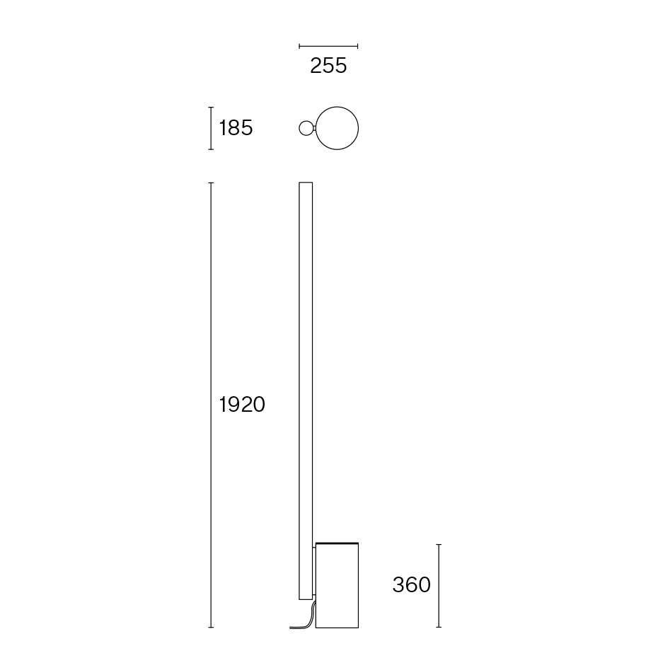 Alto w164 Golvlampa Traffic White