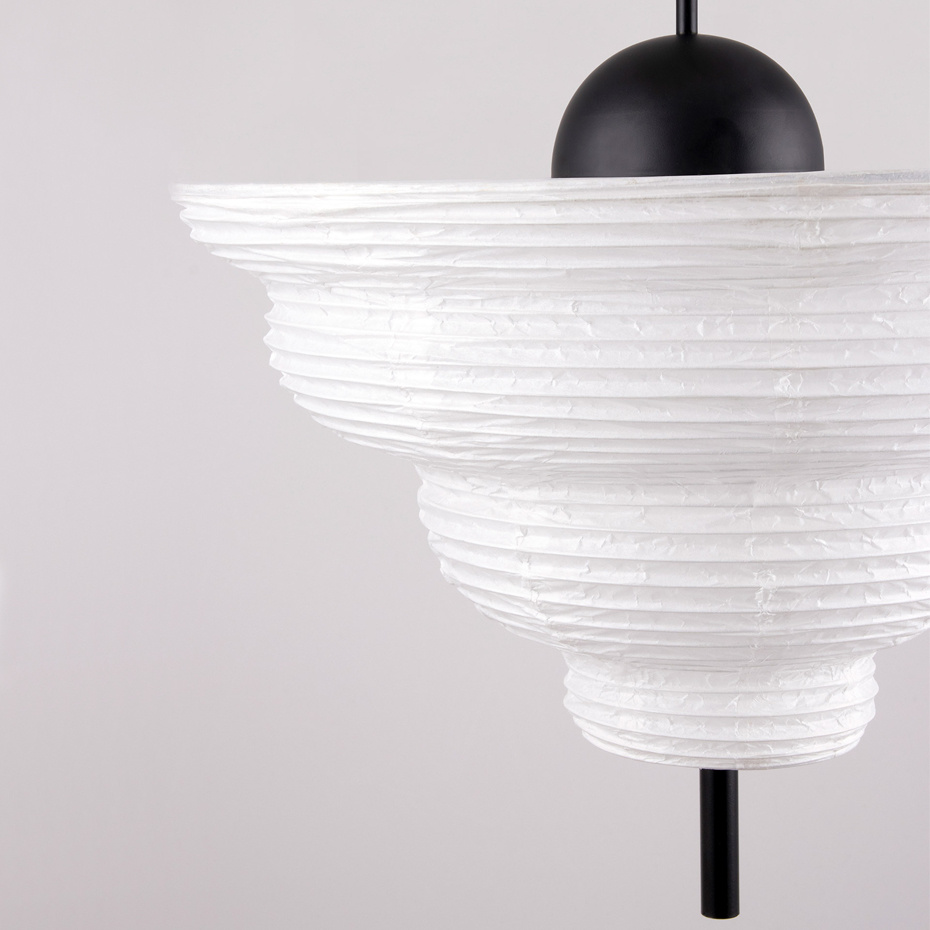 Kyoto 60 Pendel Vit/Svart