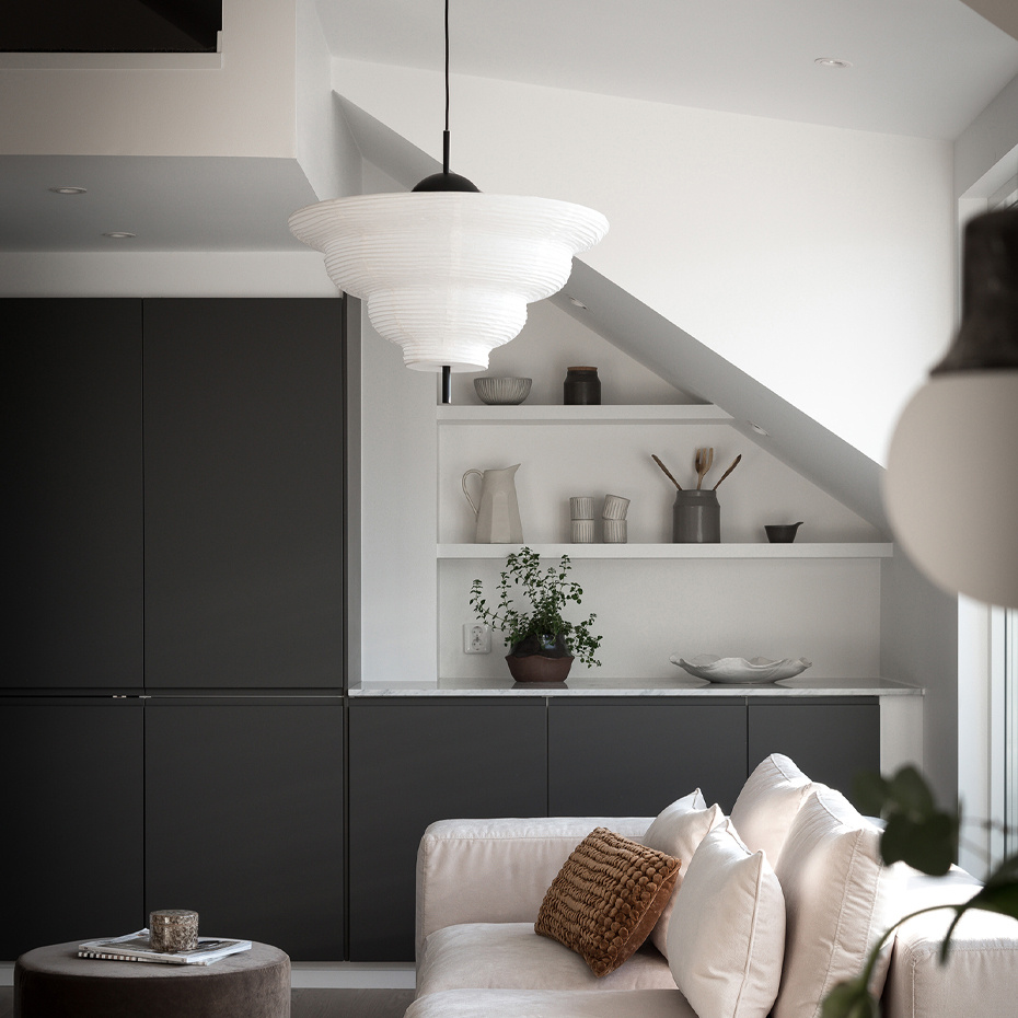 Kyoto 60 Pendel Vit/Svart