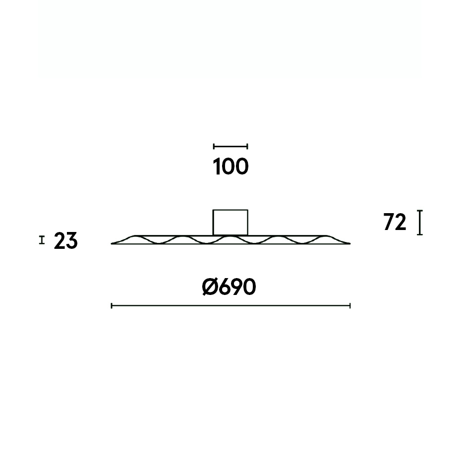 Alma W171 C Taklampa Raw Aluminium