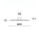Alma w171 c/w Taklampa/Vägglampa Raw Alma w171 c/w Taklampa/Vägglampa Raw