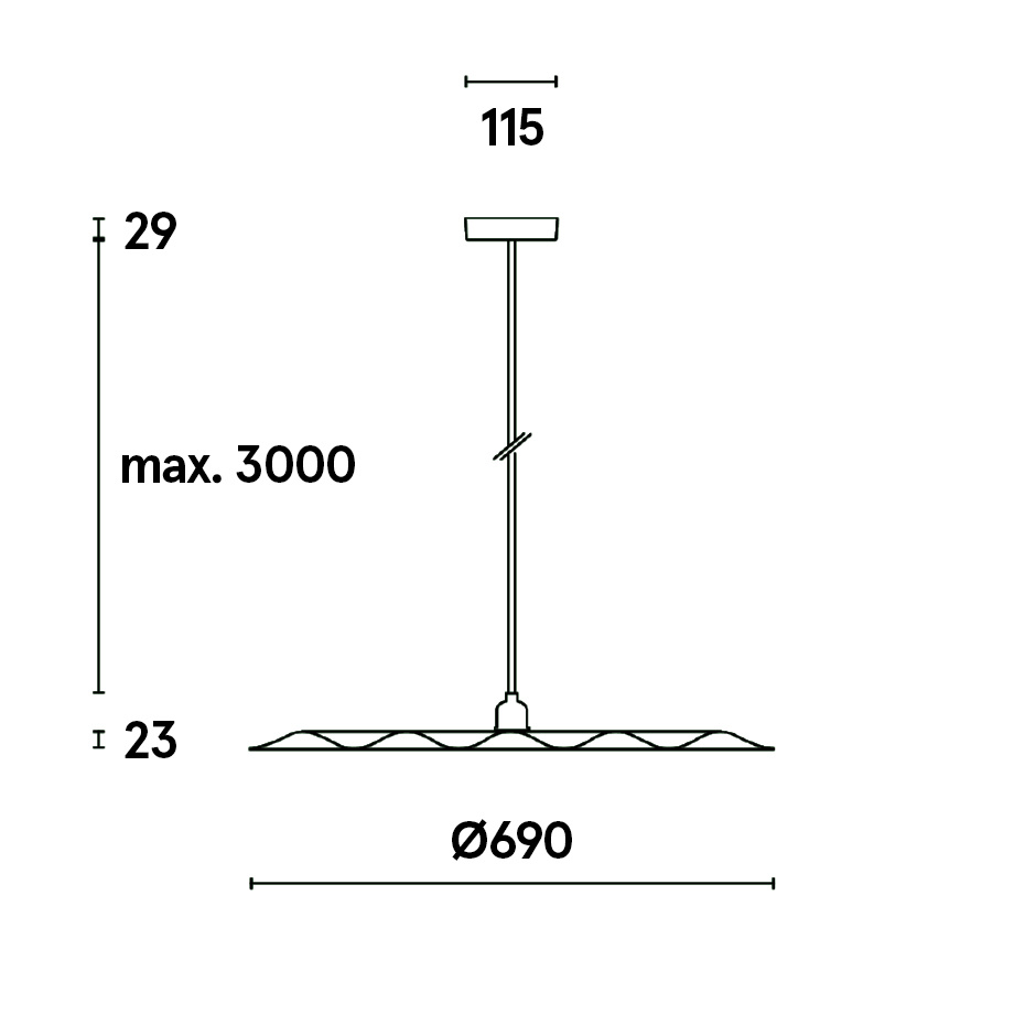 Alma W171 S Pendel Signal White