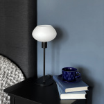 Bell Bordslampa Hög Svart/Opalglas Bell Bordslampa Hög Svart/Opalglas