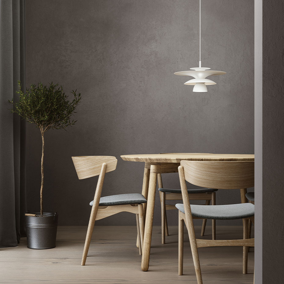 Picasso Pendel Ø38cm Mattvit