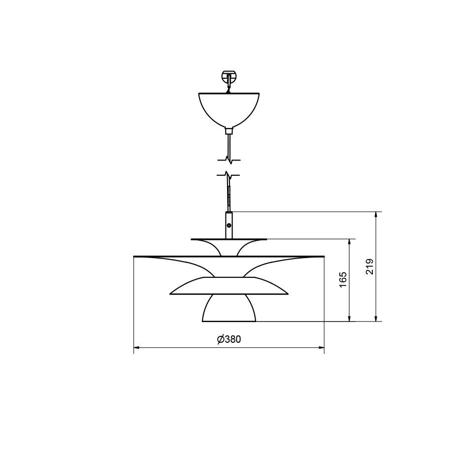 Picasso Pendel Ø38cm Oxid