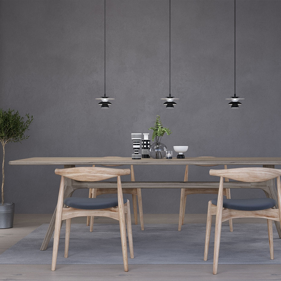 Picasso Pendel Ø18cm Mattsvart