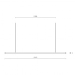 Linier w181 s Pendel Anodized Black Linier w181 s Pendel Anodized Black