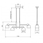 Bird Pendel Linjär Sand/Mässing Bird Pendel Linjär Sand/Mässing