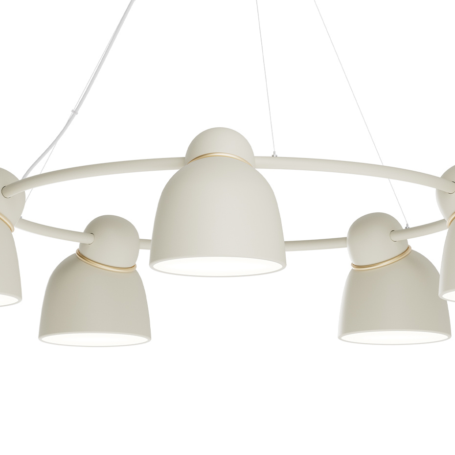 Bird Ljuskrona Sand/Mässing