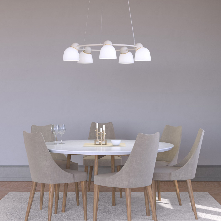 Bird Ljuskrona Sand/Mässing