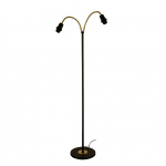 Ljusdal Golvlampa 2-Arm Svart/Matt Mässing Ljusdal Golvlampa 2-Arm Svart/Matt Mässing