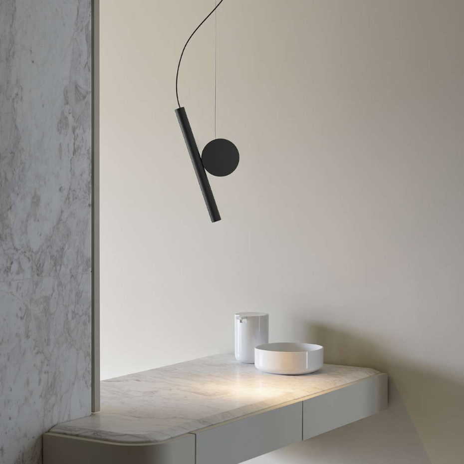 Luceplan Doi A05S1W Pendel Matt Black