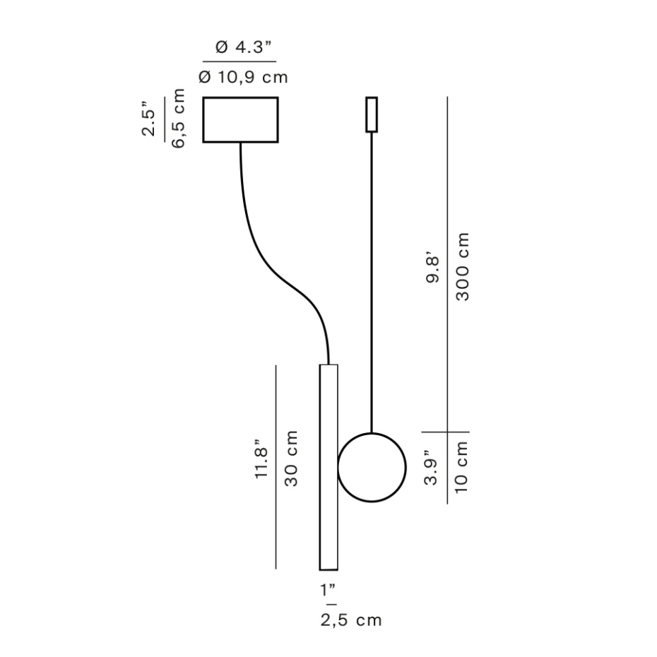Luceplan Doi A05S1W Pendel Matt Brass
