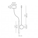 Luceplan Doi A05S1W Pendel Matt Brass Luceplan Doi A05S1W Pendel Matt Brass