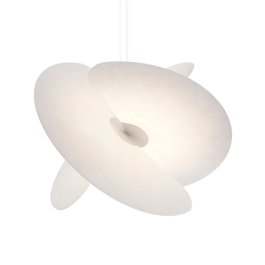 Luceplan Levante A06/2T Pendel Ø90cm White