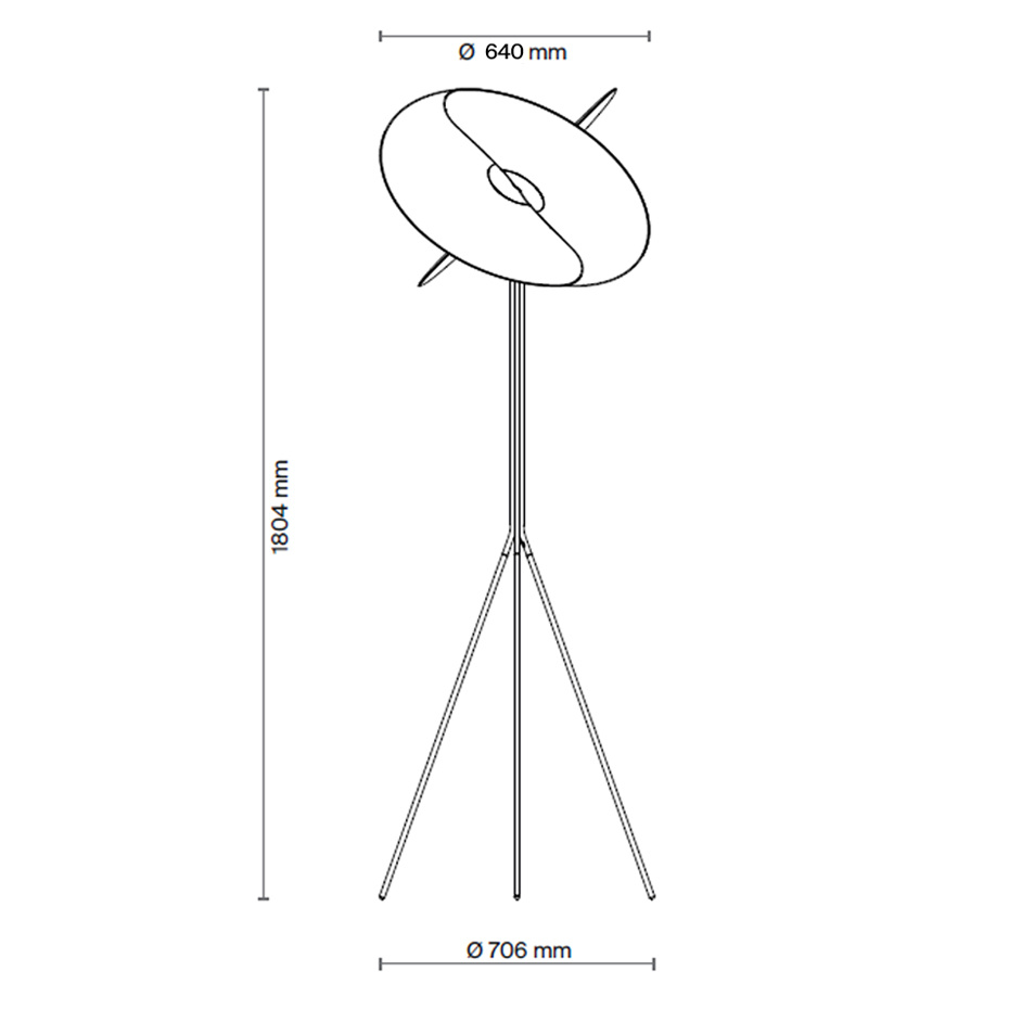 Levante A06TD Golvlampa Matt White
