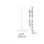 Koinè A07S20W Pendel Ø20cm Matt White Koinè A07S20W Pendel Ø20cm Matt White