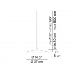 Koinè A07S37WN Pendel Ø37cm Matt Red Koinè A07S37WN Pendel Ø37cm Matt Red