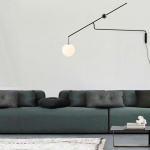 Malamata B01A22 Vägglampa Opal Glass/Matt Black Malamata B01A22 Vägglampa Opal Glass/Matt Black