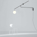 Malamata B01A22 Vägglampa Opal Glass/Brushed Brass Malamata B01A22 Vägglampa Opal Glass/Brushed Brass