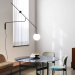 Malamata B01A22 Vägglampa Opal Glass/Brushed Brass Malamata B01A22 Vägglampa Opal Glass/Brushed Brass