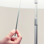 Luceplan Costanza D13tc Golvlampa Aluminium/White Luceplan Costanza D13tc Golvlampa Aluminium/White