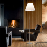 Luceplan Costanza D13tc Golvlampa Aluminium/White Luceplan Costanza D13tc Golvlampa Aluminium/White