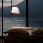 Luceplan Costanza D13tc Golvlampa Aluminium/White Luceplan Costanza D13tc Golvlampa Aluminium/White