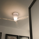 Blow D28/2 Taklampa/Takfläkt Screenprinted Transparent Blow D28/2 Taklampa/Takfläkt Screenprinted Transparent