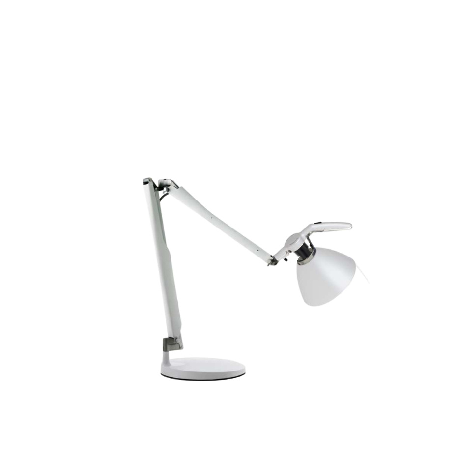 Luceplan Fortebraccio D33N.100 Bordslampa Glossy White
