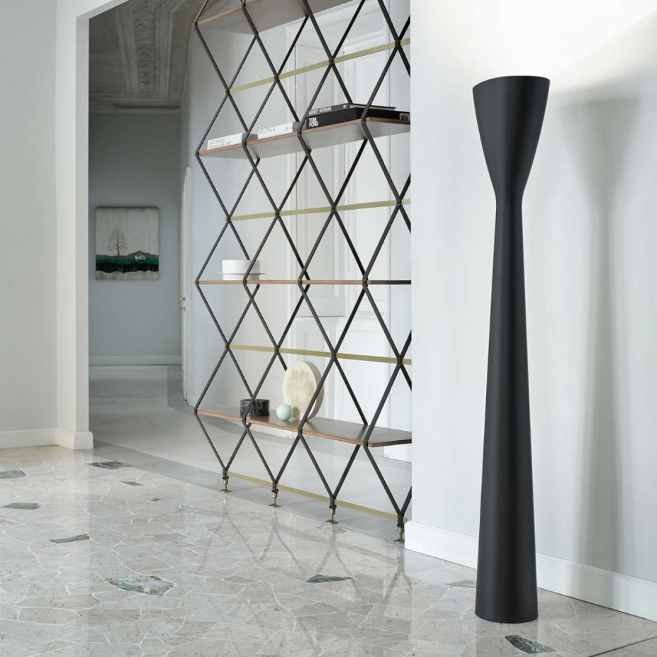 Luceplan Carrara D38L Golvlampa Matt Black