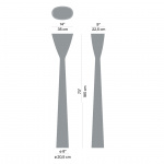 Luceplan Carrara D38L Golvlampa White Luceplan Carrara D38L Golvlampa White