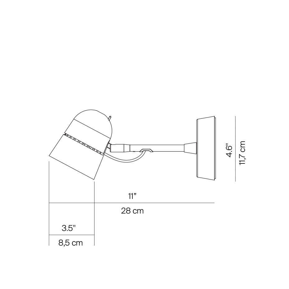 Luceplan Counterbalance D73NA1 Spot Taklampa/Vägglampa Black