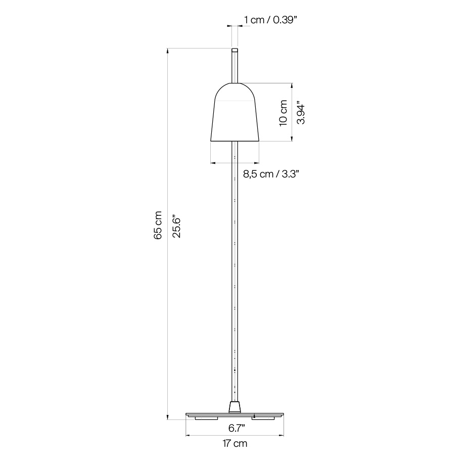 Ascent D78 Bordslampa Black