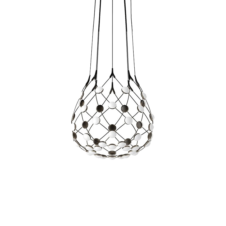 Luceplan Mesh D86C551 Pendel Ø55cm Black