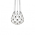 Luceplan Mesh D86C555 Pendel Ø55cm Black 5m Luceplan Mesh D86C555 Pendel Ø55cm Black 5m