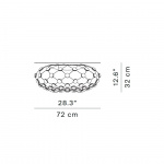 Mesh D86PLN Taklampa Ø72cm Black Mesh D86PLN Taklampa Ø72cm Black