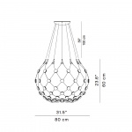 Mesh D86KW081B Wireless Pendel Ø80cm Black Mesh D86KW081B Wireless Pendel Ø80cm Black