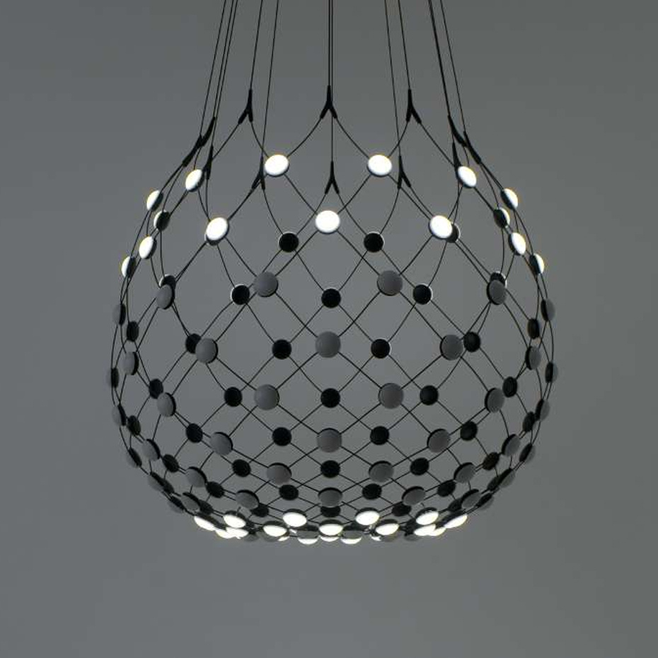 Mesh D86KW101B Wireless Pendel Ø100cm Black