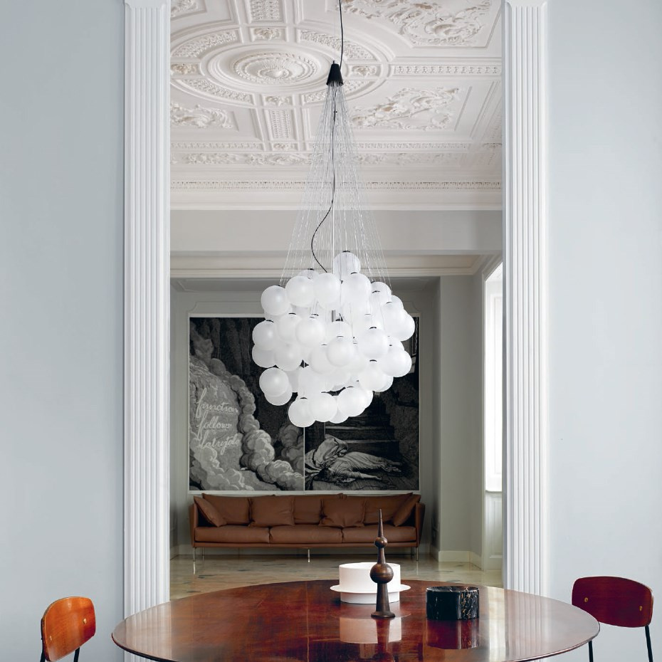 Stochastic D87CW1 Pendel 48 Spheres Opal White