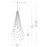Stochastic D87CW1 Pendel 72 Spheres Opal White Stochastic D87CW1 Pendel 72 Spheres Opal White