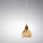 Mega Bulb Pendel SR2 Gold Glass & White Cord