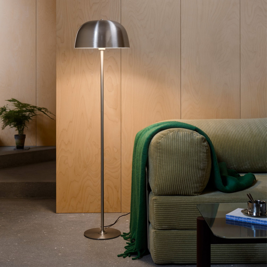 Cera Golvlampa Borstat Stål