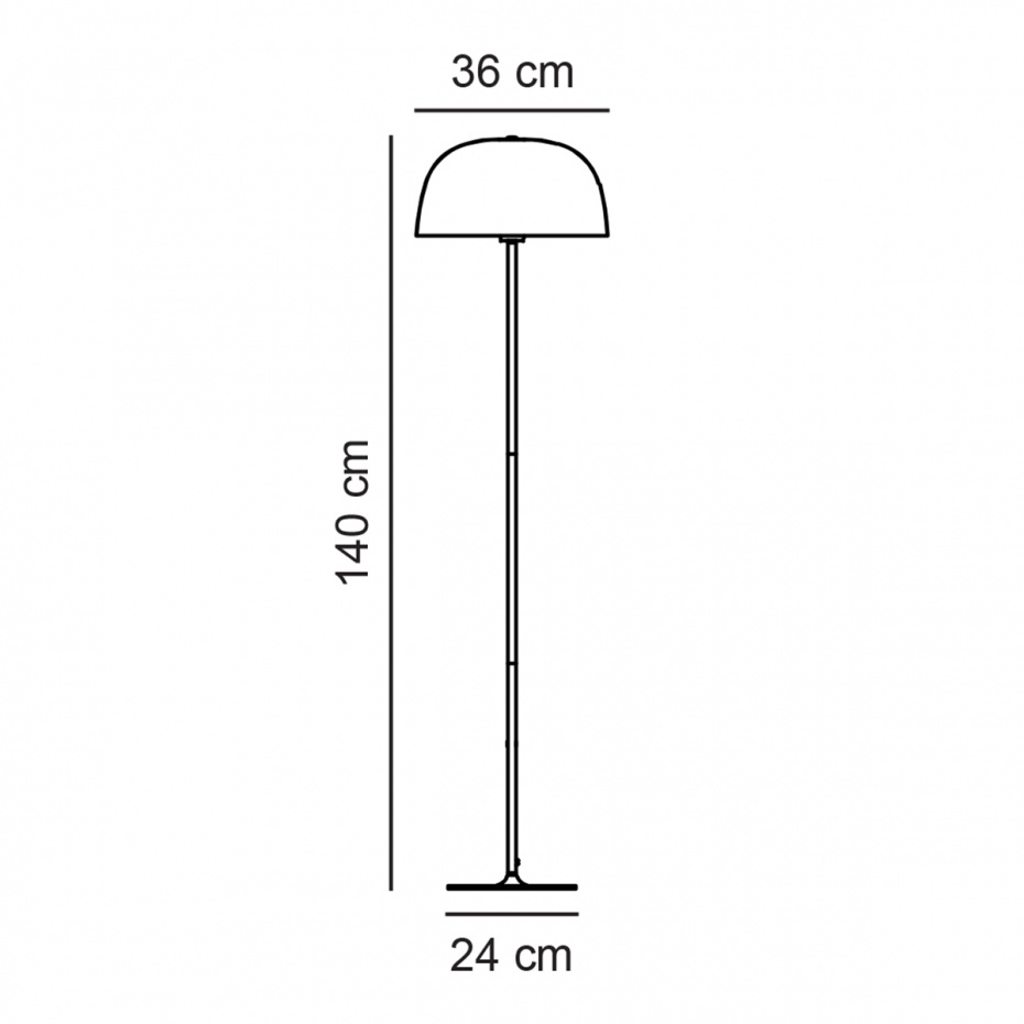Cera Golvlampa Borstat Stål