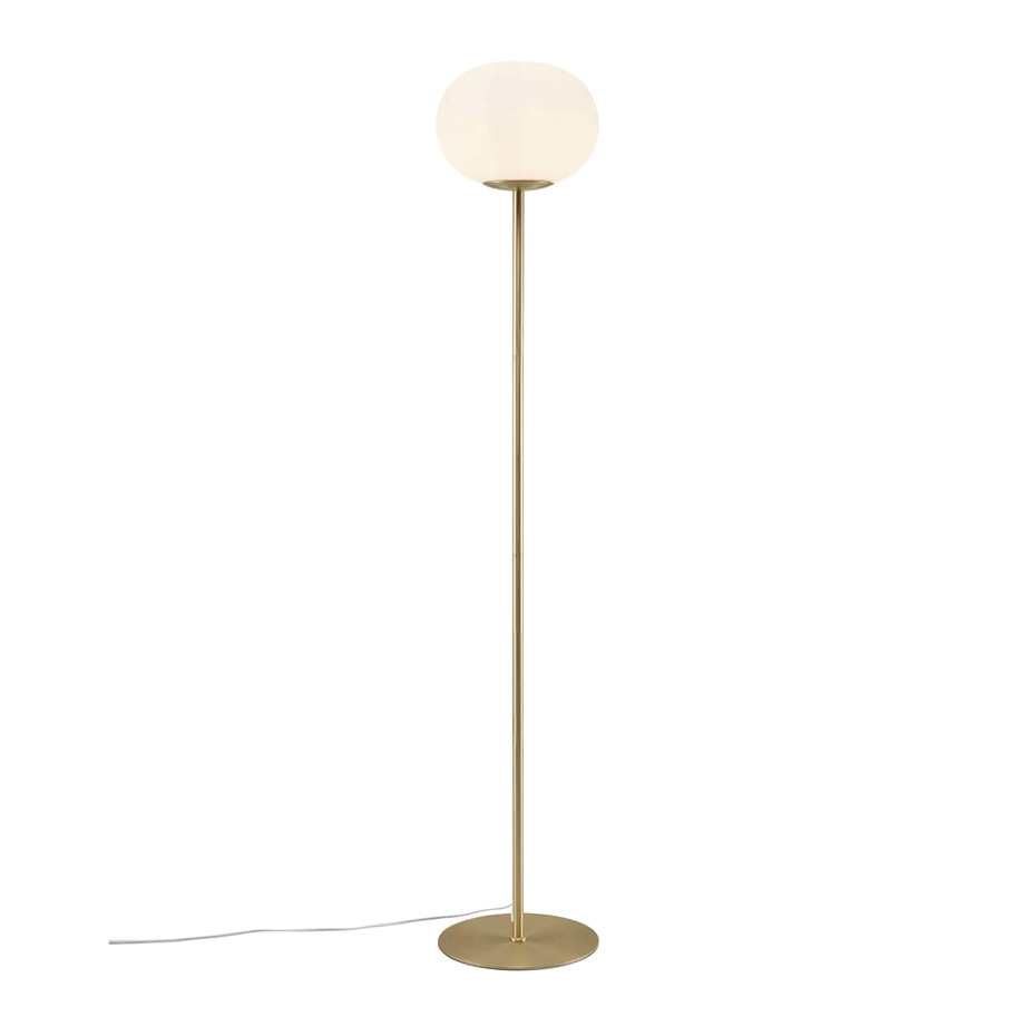 Alton Golvlampa Mässing/Opalglas