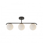 Grant 3 Taklampa Svart/Opalglas Grant 3 Taklampa Svart/Opalglas