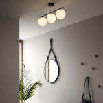 Grant 3 Taklampa Svart/Opalglas Grant 3 Taklampa Svart/Opalglas