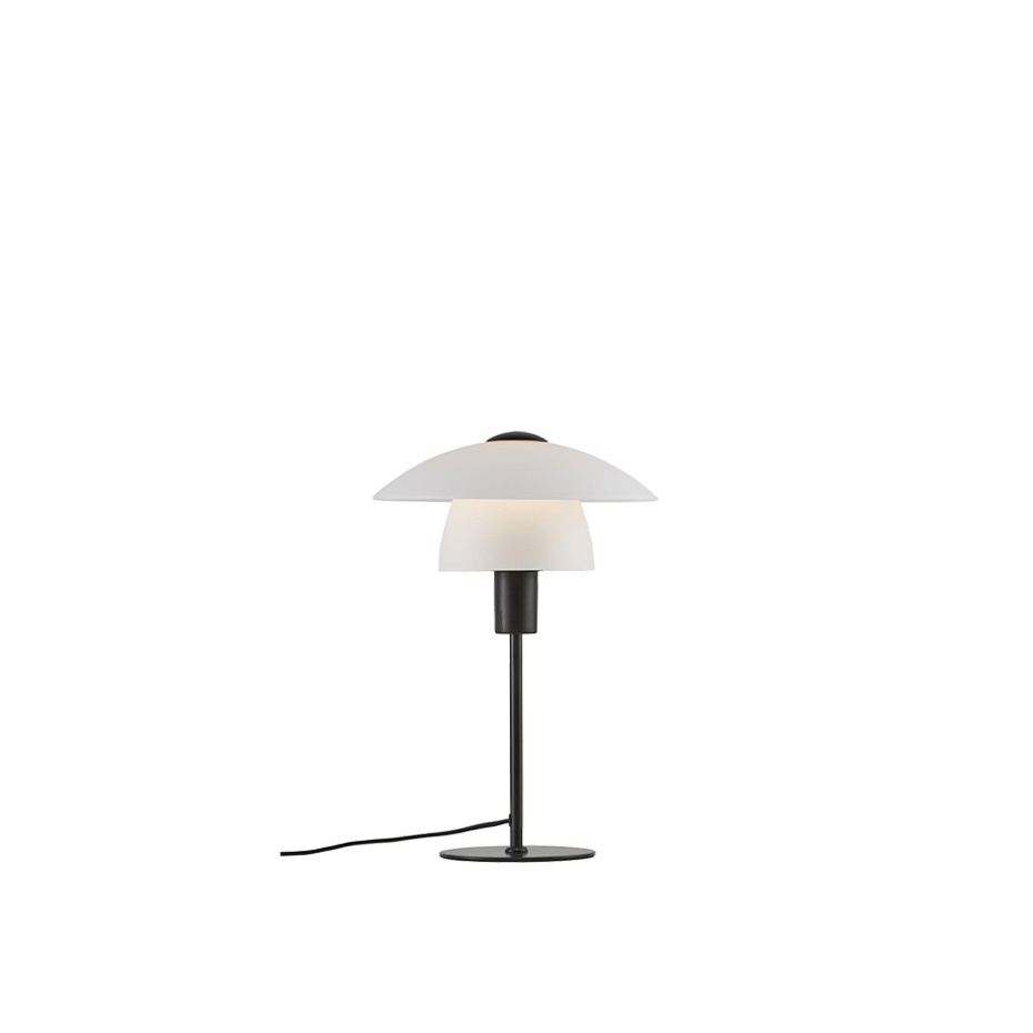 Verona Bordslampa Svart/Opalglas