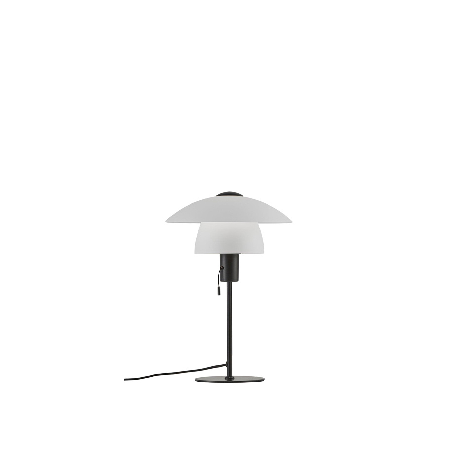 Verona Bordslampa Svart/Opalglas