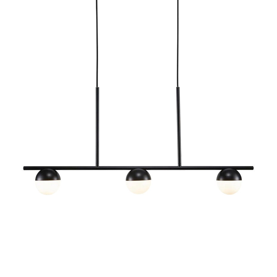 Contina 3 Pendel Svart/Opalglas